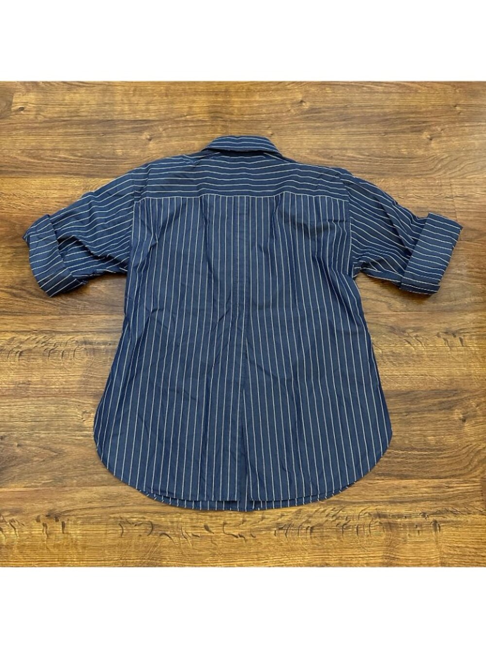 Lafayette 148 New York striped roll tab sleeves S - Picture 2 of 6